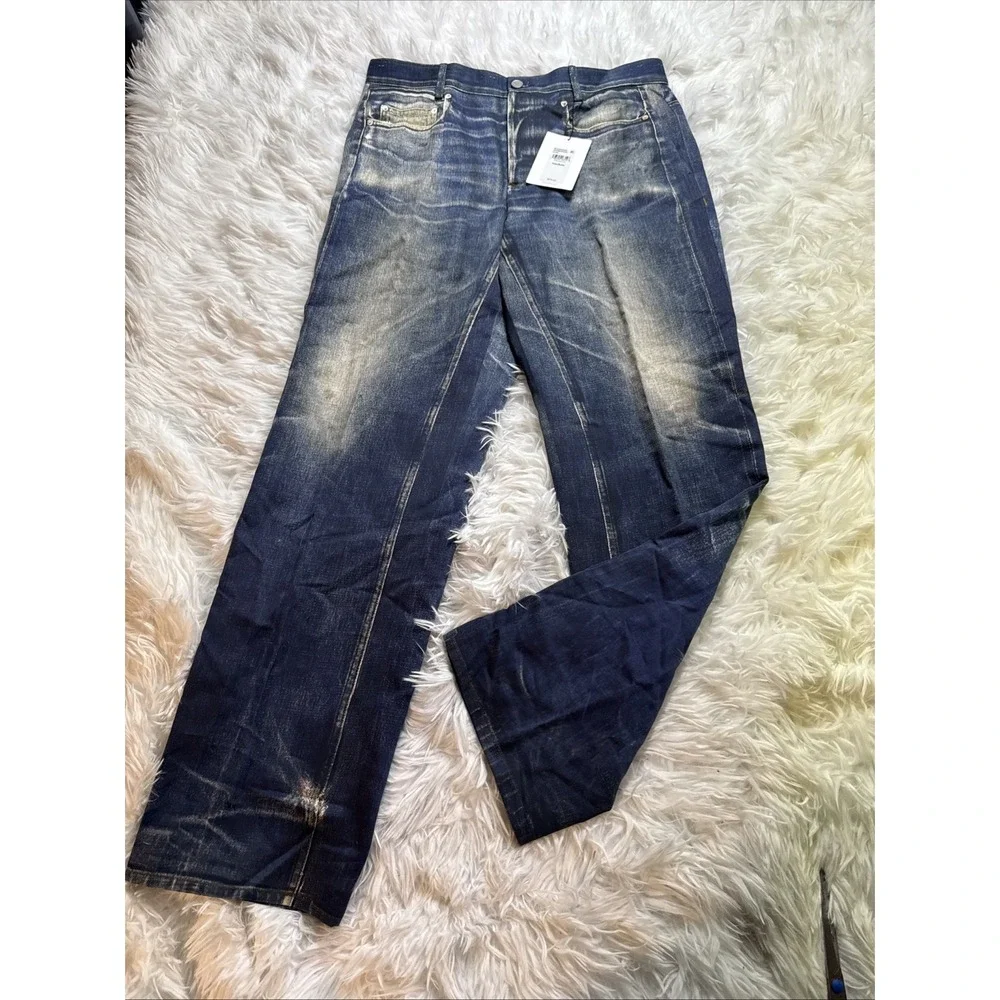 Rare!! Calvin Klein STUDIO Jeans Medium‎ M Made In Portugal 3D Printed New $549